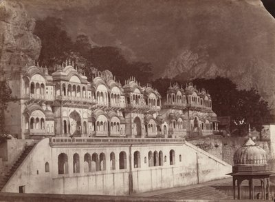 Os templos do rei, Ulwar, década de 1860 (foto) de Louis Rousselet