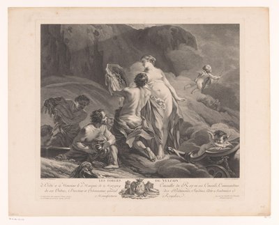 Vênus em Vulcanus Les Forges de Vulcain (título no objeto) de Louis Simon Lempereur