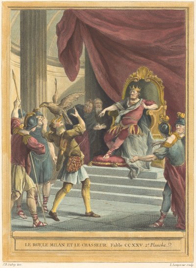 O Rei, a Pipa e o Caçador de Louis Simon Lempereur after Jean Baptiste Oudry