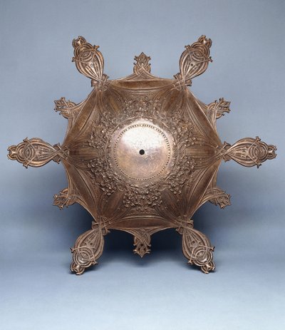 Um elemento arquitetônico projetado para o Edifício Guaranty, Buffalo, Nova York, por volta de 1895-6, c.1895-6 (ferro fundido revestido de cobre) de Louis Sullivan