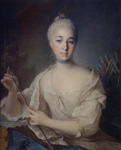 Retrato da condessa Anna Vorontsova 1743-1769, ca 1758 de Louis Tocqué