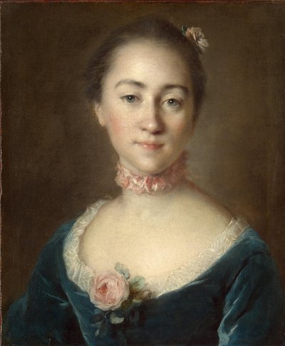 Retrato da Condessa Ekaterina Golovkina, 1757 de Louis Tocqué