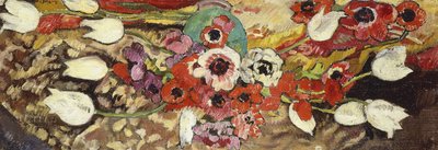 Anémonas e Tulipas Brancas; Anémonas e Tulipas Blanches de Louis Valtat