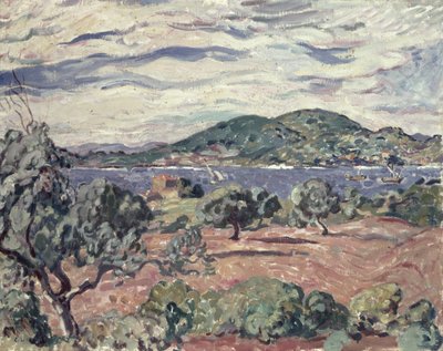 Baía de Antheor, c.1906-07 (óleo sobre tela) de Louis Valtat