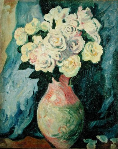 Flores (óleo sobre tela) de Louis Valtat