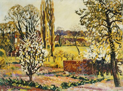 Paisagem de Choisel; Paysage de Choisel, c.1914 (óleo sobre tela) de Louis Valtat
