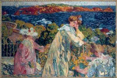 Louis Valtat, "Mulheres na varanda" / Óleo sobre tela, 1905 de Louis Valtat