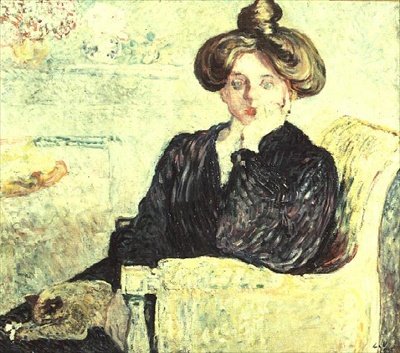 Jovem Mulher Pensiva de Louis Valtat