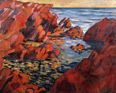O Mar em Agay; La Mer a Agay, c.1917/1918 (óleo sobre tela) de Louis Valtat
