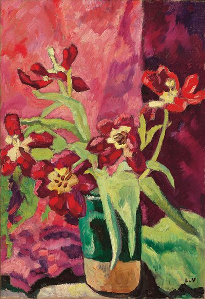 Vaso, Tulipas Vermelhas; Vaso, Tulipas Tulipas de Louis Valtat