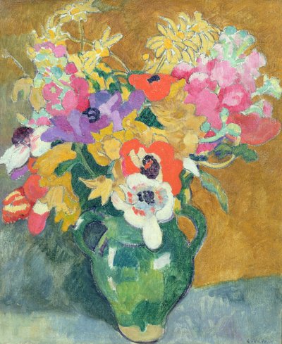 Vaso de Flores, c.1925 (óleo sobre tela) de Louis Valtat