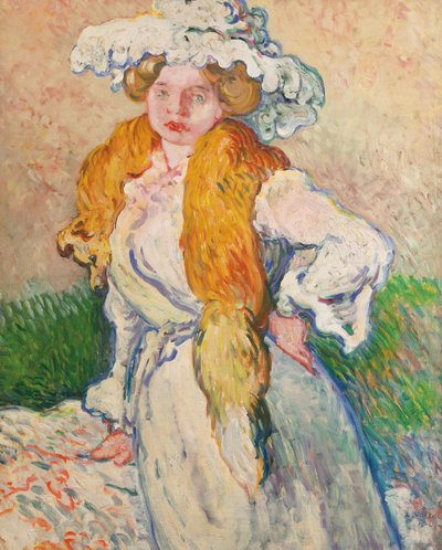 Mulher com raposa de Louis Valtat