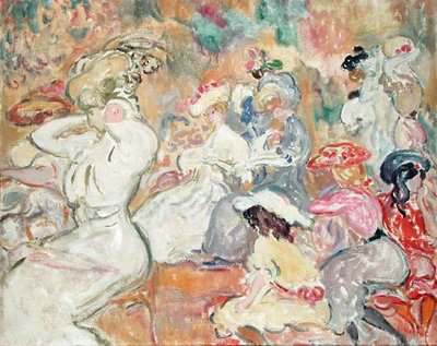 Young Women in the Garden, c.1898 (óleo sobre tela) de Louis Valtat