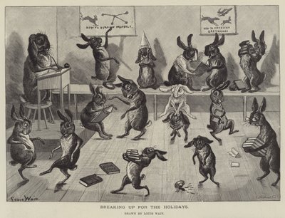Quebrando para os feriados de Louis Wain