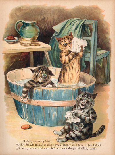 Gatos de Louis Wain (cromolitho) de Louis Wain