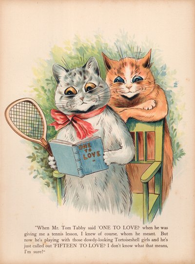Gatos de Louis Wain (cromolitho) de Louis Wain