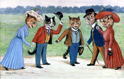 Gatos Promenores de Louis Wain
