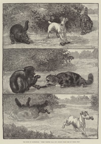 O osso da contenda, quando os ladrões caem, o povo honesto vem por conta própria de Louis Wain