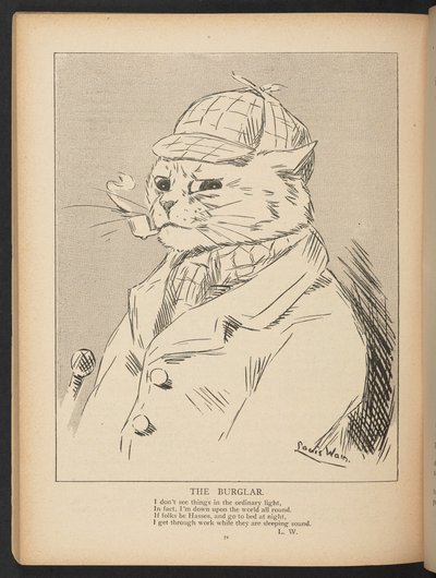 O Ladrão, da p. 72, Louis Wain Annual de Louis Wain