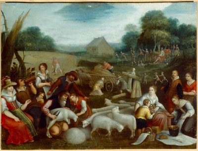 Verão (óleo sobre tela) de Louis de (circle of) Caullery