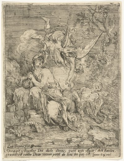 Hagar e Ishmael no deserto de Louis de Deyster