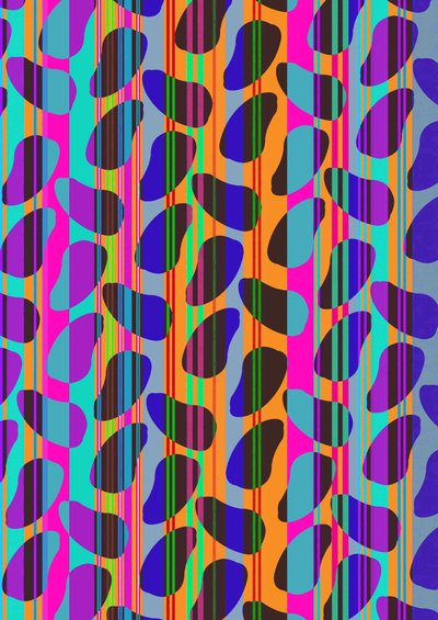 Stripe Beans (digital) de Louisa Hereford