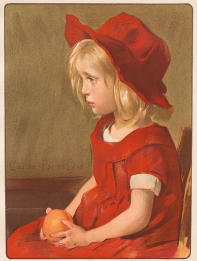 menina com laranja de Louise Breslau