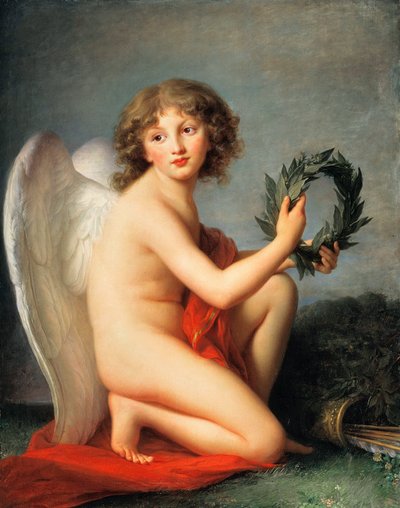 Henryk Lubomirski 1777-1850 como Gênio da Fama, 1789. de Elisabeth Louise Vigee Lebrun