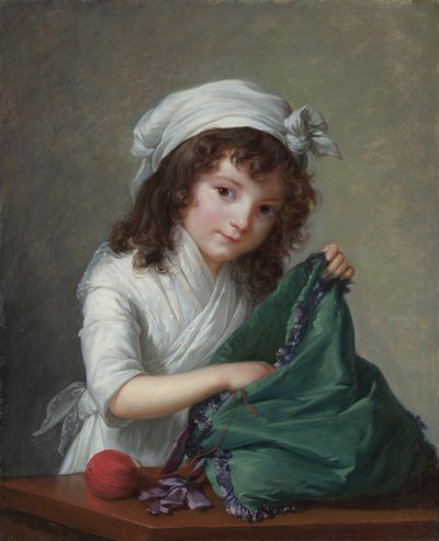 Mademoiselle Alexandrine-Emilie Brongniart, 1788. de Elisabeth Louise Vigee Lebrun