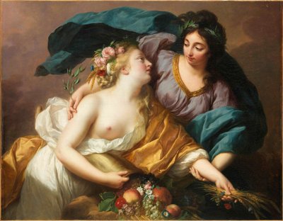 Paz trazendo de volta a abundância Paz trazendo de volta a abundância, 1780. de Elisabeth Louise Vigee Lebrun
