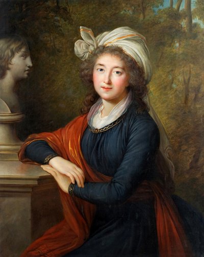 Retrato da princesa Elzbieta Izabela Lubomirska, née Condessa Czartoryska 1736-1816, 1793. de Elisabeth Louise Vigee Lebrun