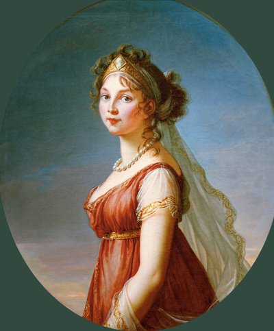 Retrato da rainha Louise da Prússia 1776-1810, 1802. de Elisabeth Louise Vigee Lebrun
