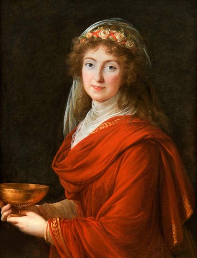 Retrato da Condessa Siemontkowsky-Bystry, 1793. de Elisabeth Louise Vigee Lebrun