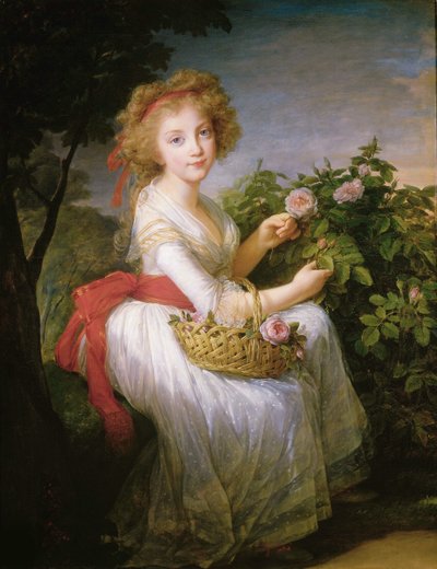 Princesa Maria Cristina de Nápoles e Sicília 1779-1849, c. 1790. de Elisabeth Louise Vigee Lebrun