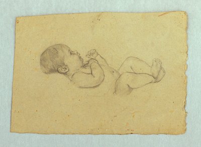 Estudo de um bebê de Louise Howland King Cox
