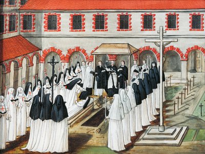 Port-Royal des Champs Abbey, O enterro de uma freira de Louise Magdeleine Hortemels