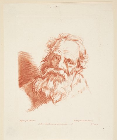 Retrato de um homem velho en face de Louise Rosalie Hémery