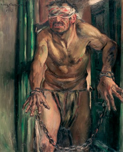 "Samson aveugle" (O Sansão Cego) peinture de Lovis Corinth (1858-1925) Dim 105x130 cm Óleo sobre tela 1912 Staatliche Museen, Berlim de Lovis  Corinth