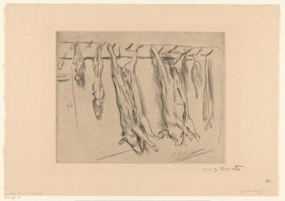 Porcos abatidos de Lovis Corinth (signed by artist)