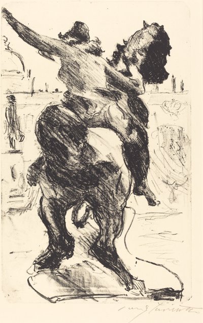 Estátua de uma amazona no Museu Alte de Lovis Corinth