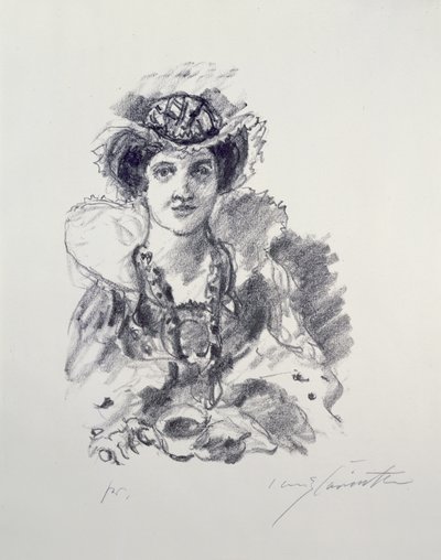 Ana Bolena durante o torneio de Lovis Corinth