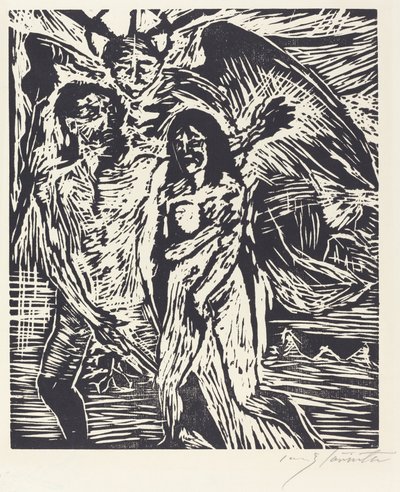 Expulsão do Paraíso (A Expulsão do Paraíso) de Lovis Corinth