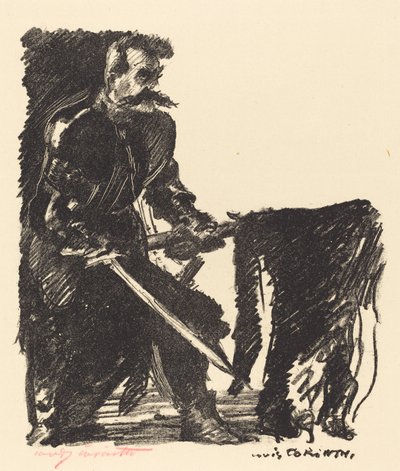 Porta-estandarte, 1915. de Lovis Corinth