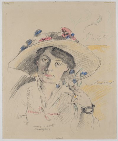 Retrato da esposa do artista, Charlotte Berend-Corinth de Lovis Corinth