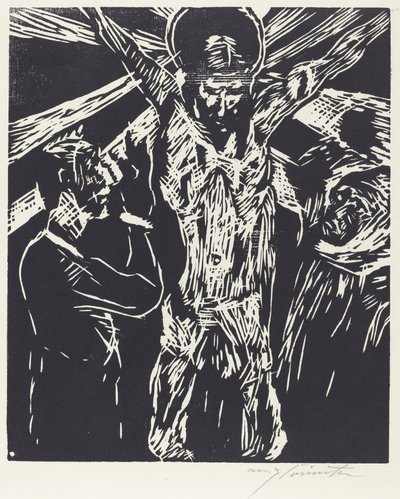 Cristo na Cruz A Crucificação, 1919. de Lovis Corinth