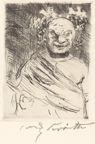 O Gastmahl de Trimalchio: pl. I (O Banquete de Trimalchio: pl. I) de Lovis Corinth