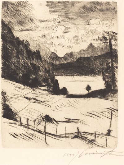 Der Walchensee (O Walchensee) de Lovis Corinth