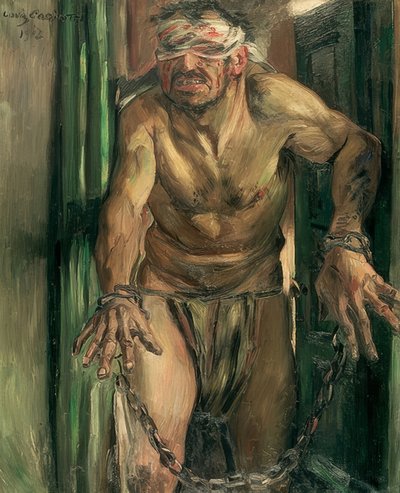 O Sansão cego. 1912 de Lovis Corinth