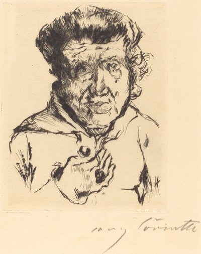 A sogra do artista de Lovis Corinth