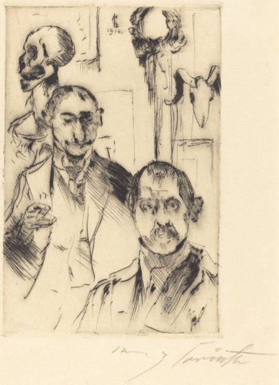 Retrato Duplo com Esqueleto de Lovis Corinth